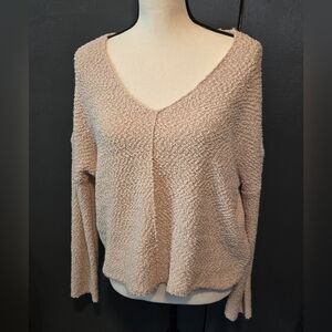 Euc Rewind Cozy Women's V-Neck Sweater - Cream Sz XL.